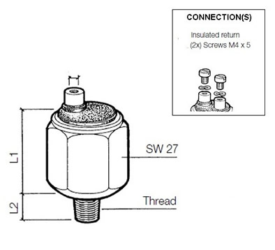 VDO Pressure switch 3.00 Bar